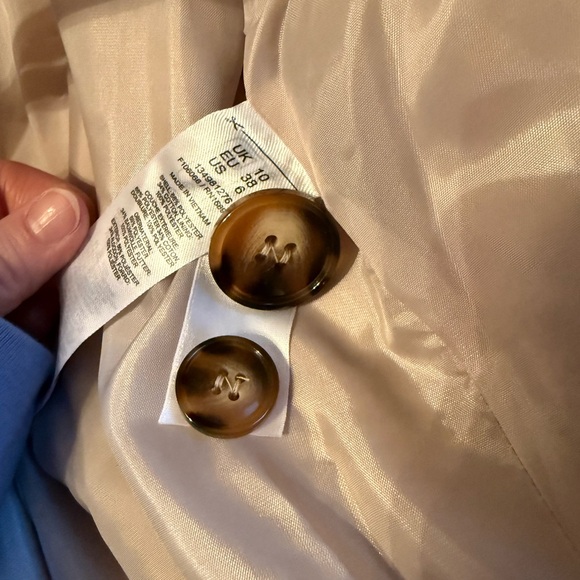 ASOS Miss Selfridge petite belted trench coat in stone size UK 10/US 6 - Picture 9 of 11